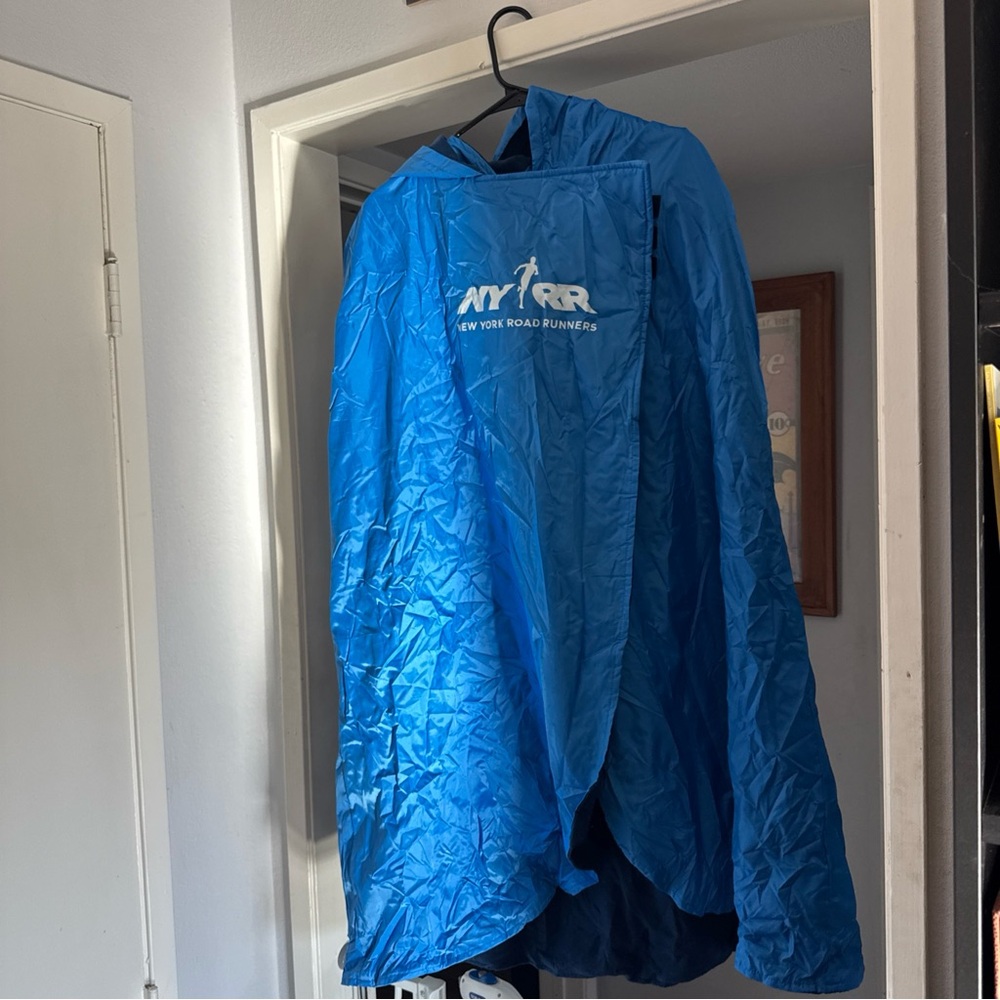 Last One- TCS New York City Marathon Fleece-Lined Hooded Poncho Jacket